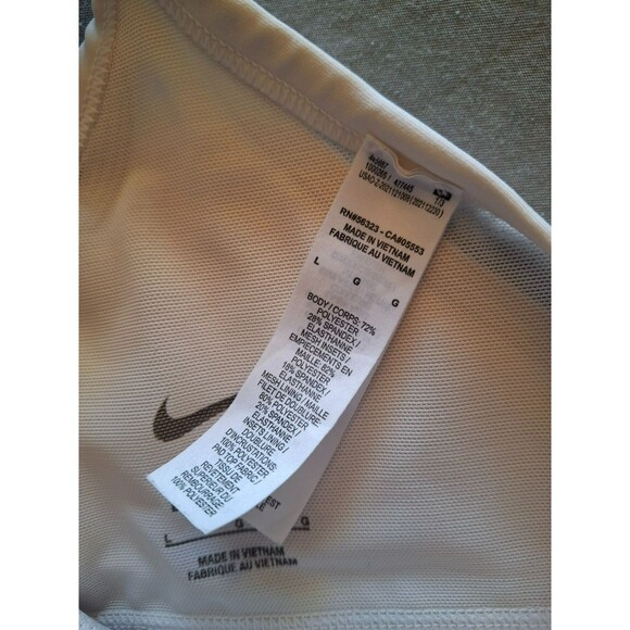 Nike Dri-Fit High Support Sports Bra White, Padded, Size Large, Excellent Cond - Picture 4 of 5
